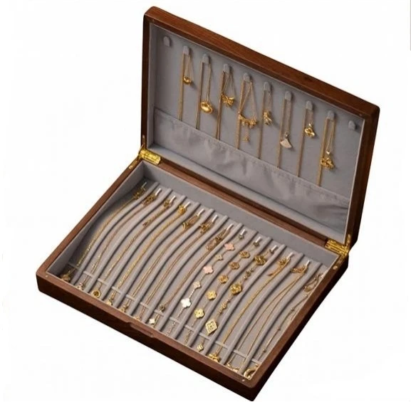 Wooden Necklace Display Box